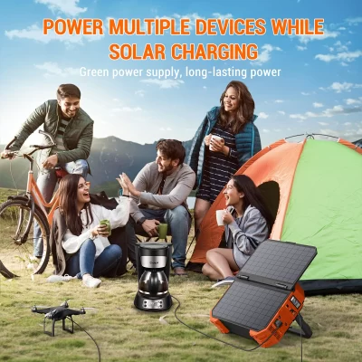 BROWEY C600 - Portable Power Station with Solar Panel