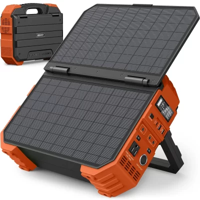 BROWEY C600 - Portable Power Station with Solar Panel